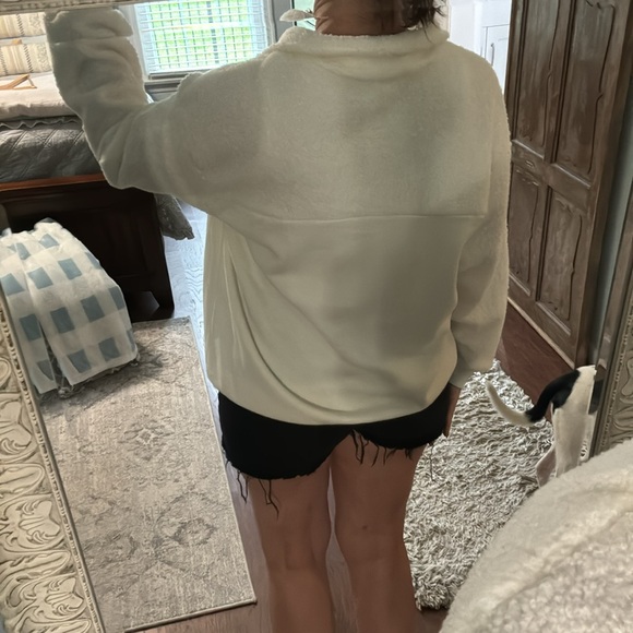 Cream Time and Tru 1/4 Button-up Pullover Size XL - Picture 5 of 9